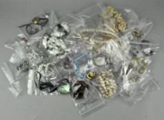 A collection of assorted costume jewellery,