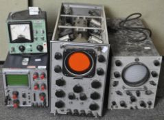 Four electrical sonar meters, including a Solarscope type CD 513,