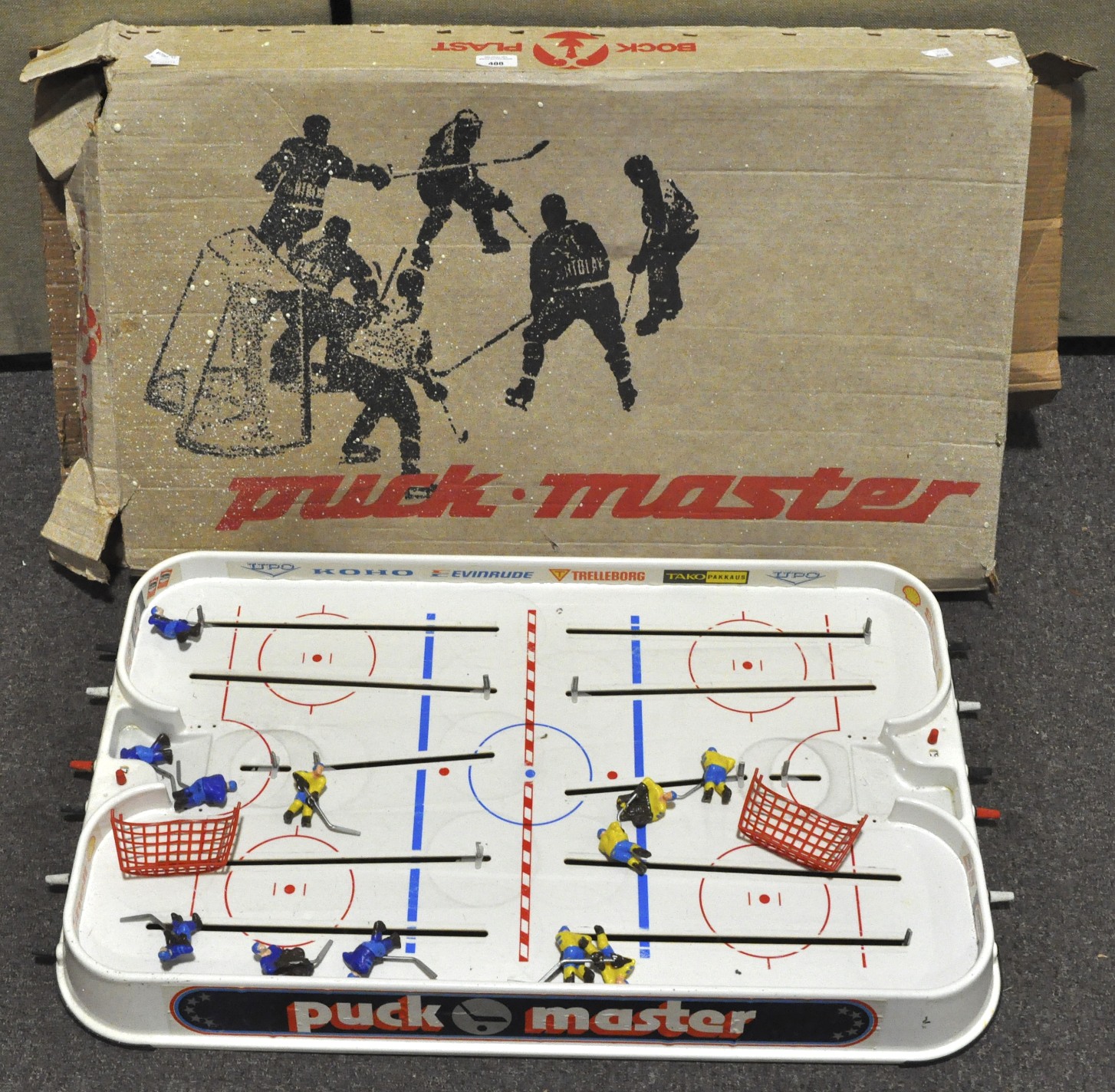 A 'Puck Master' ice hockey tabletop game,