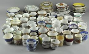 An extensive collection of fine china coffee cups and saucers, covering the last 200 years,