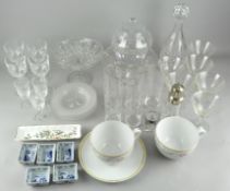 A large collection of glass,