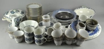 Two boxes of assorted ceramics, including Royal Doulton 'Atlantis',