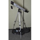 A Vivitar Astronomical telescope, D = 60mm, F = 700mm,