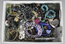 A box of assorted costume Jewellery