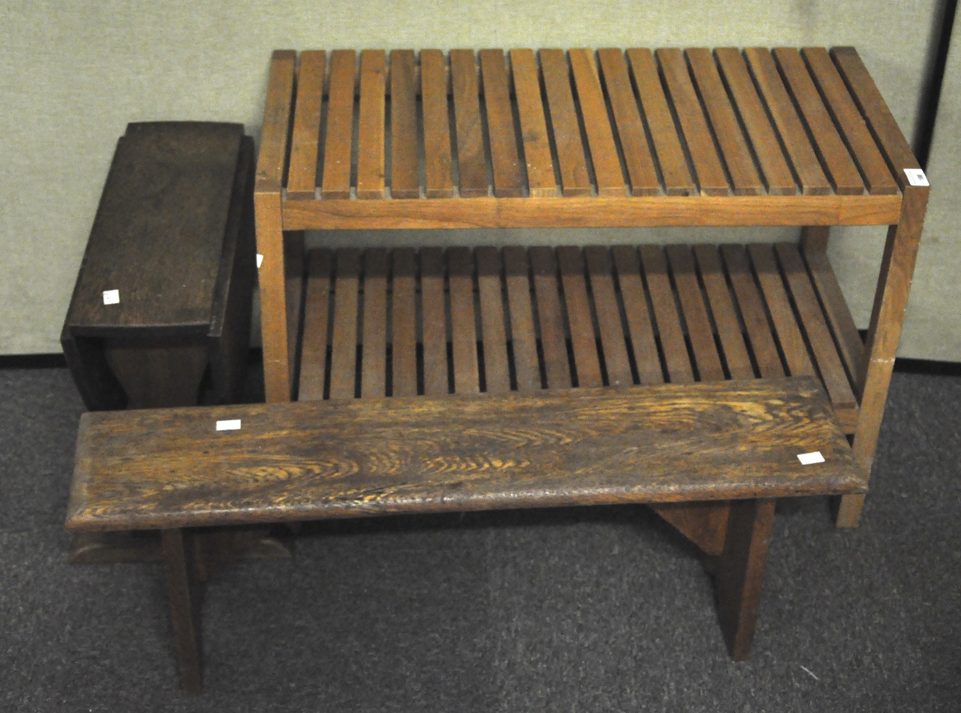 A pie crust oak table,