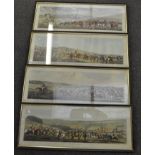 A group of four hunting prints, The Leicestershire Covers,