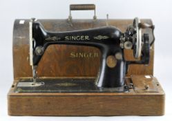 A vintage Singer sewing machine, Y5105488,