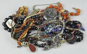 A group of period costume jewellery,