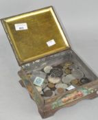 A collection of coins from GB and around the world, including Half Crowns, 1866,