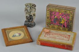 Assorted collectables, including a Mah Jong set,