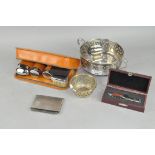 An assortment of collectables, including a Corona lighter, Two-Tix vanity set,