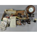 A large group of collectables, including photographs,