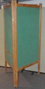 A large oak two fold screen,