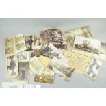 A group of Victorian and later photographs stereoviews and postcards,