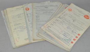A group of 60 vintage WWII period Share/Bond certificates, Clydesdale, Scotland,