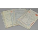 A group of 60 vintage WWII period Share/Bond certificates, Clydesdale, Scotland,