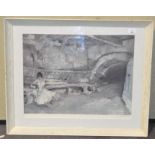 A large limited edition of 850 WW Print by W Russell Flint, proof, framed and glazed,