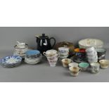 Assorted ceramics, including tea sets, a Denby stoneware tea pot,