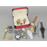 An assortment of vintage wristwatches