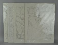 Four early maps of local interest, including Chewton Mendip and Ston Easton,