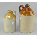 Two stoneware flagons, including one by James Person Ltd, Brampton, Chesterfield,