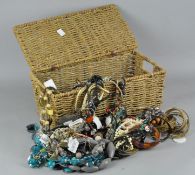 A collection of vintage costume jewellery,