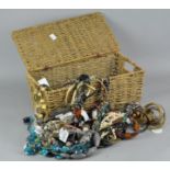 A collection of vintage costume jewellery,