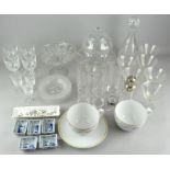 A large collection of glass,