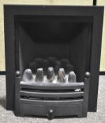 A 'Paragon One' coal effect gas fireplace with accessories, including owners handbook,