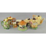 Three pieces of 'Sundial' ceramics, 531, 536 and 542, comprising a teapot,