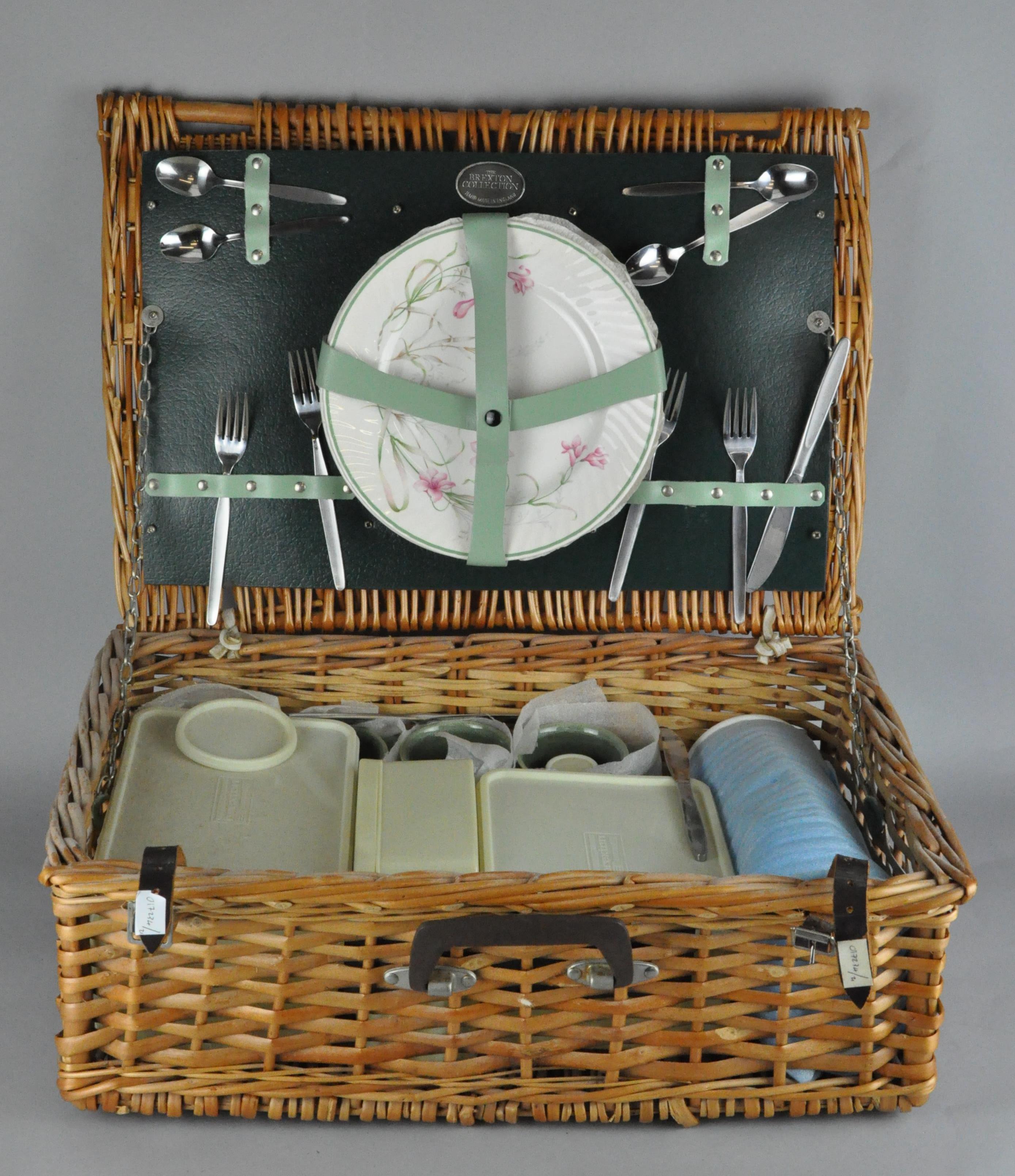 A wicker picnic hamper, from the Brexton collection,