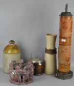 Assorted items, including a Biscuit Barrel