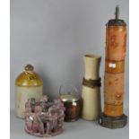 Assorted items, including a Biscuit Barrel