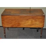 A 19th century mahogany Pembroke table,