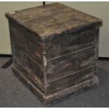 A wooden chart chest,