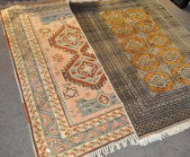 Two large Middle Eastern rugs,