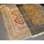 Two large Middle Eastern rugs,