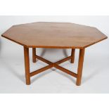 An Arts and Crafts style oak octagonal dining table,