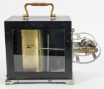 A tin bimetallic thermograph, early 20th century, possibly Short and Mason, M O Pattern,