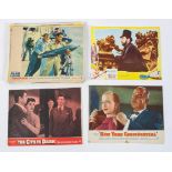 A collection of Cinema lobby cards, mainly 1950's-1970's, including The End, Tomorrow is Forever,