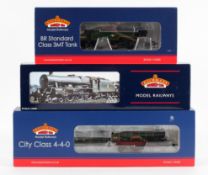 Three Bachmann Branch Line locomotives, to include BB Class 3MT Tank, engine number 82030, 31-976A,
