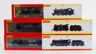 Three Hornby 00 gauge locomotives to include LMS Class 8F,
