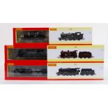 Three Hornby 00 gauge locomotives to include LMS Class 8F,