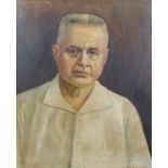 Gerd Krusmann, Portrait of Constant Vande Sandt, oil on canvas, signed upper left,