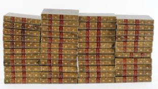 Waverley Novels, 48 half leather bound volumes, published by Robert Cadell, Edinburgh,