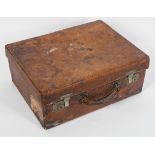 A toilet or vanity case, stamped Mappin and Webb, London, lacking contents,