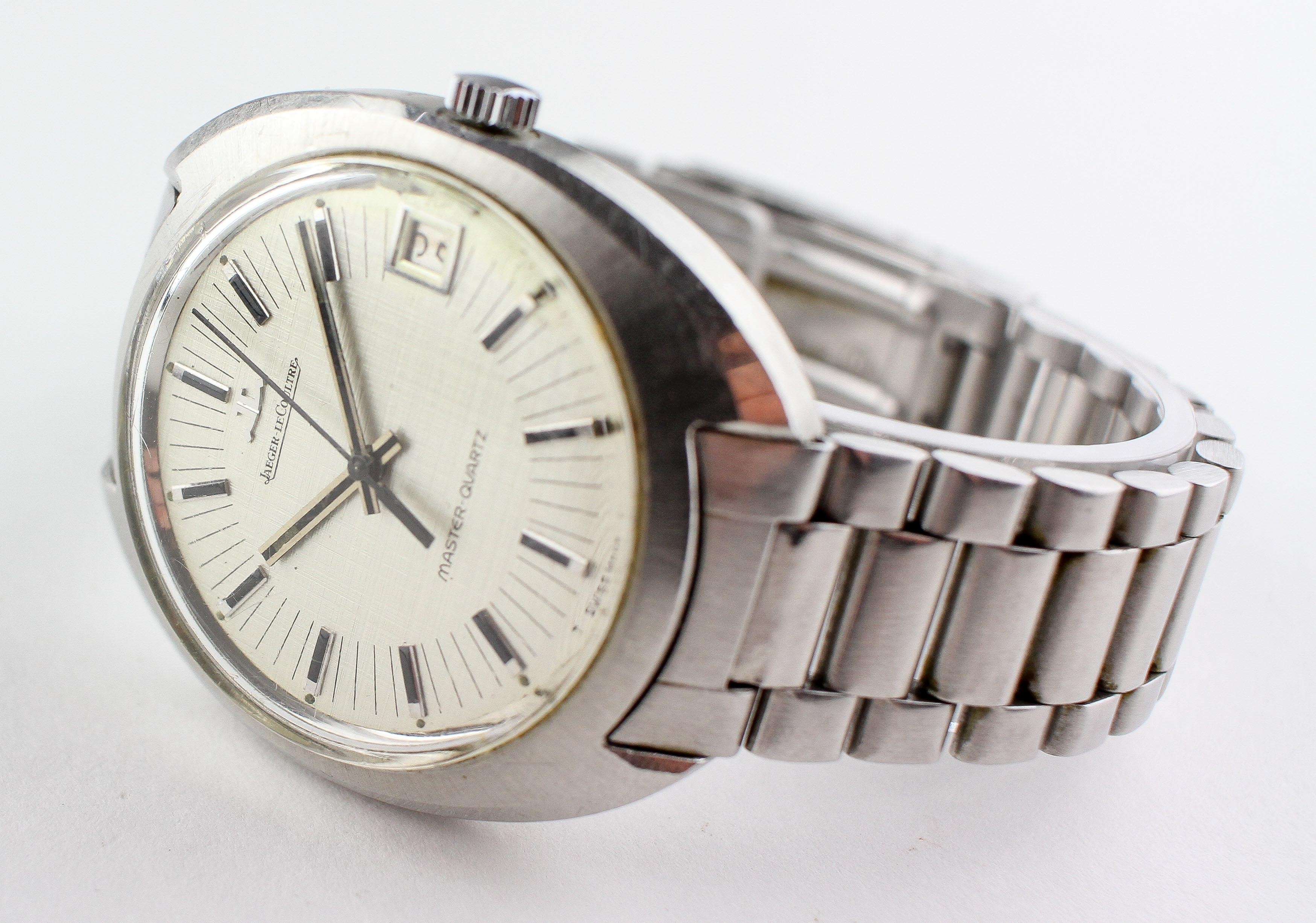 A stainless steel Jaeger le Coultre master quartz wristwatch. - Image 2 of 3