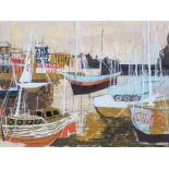 Rosemary Francis "Lyn Bay", July 1956, watercolour, mounted with signature,