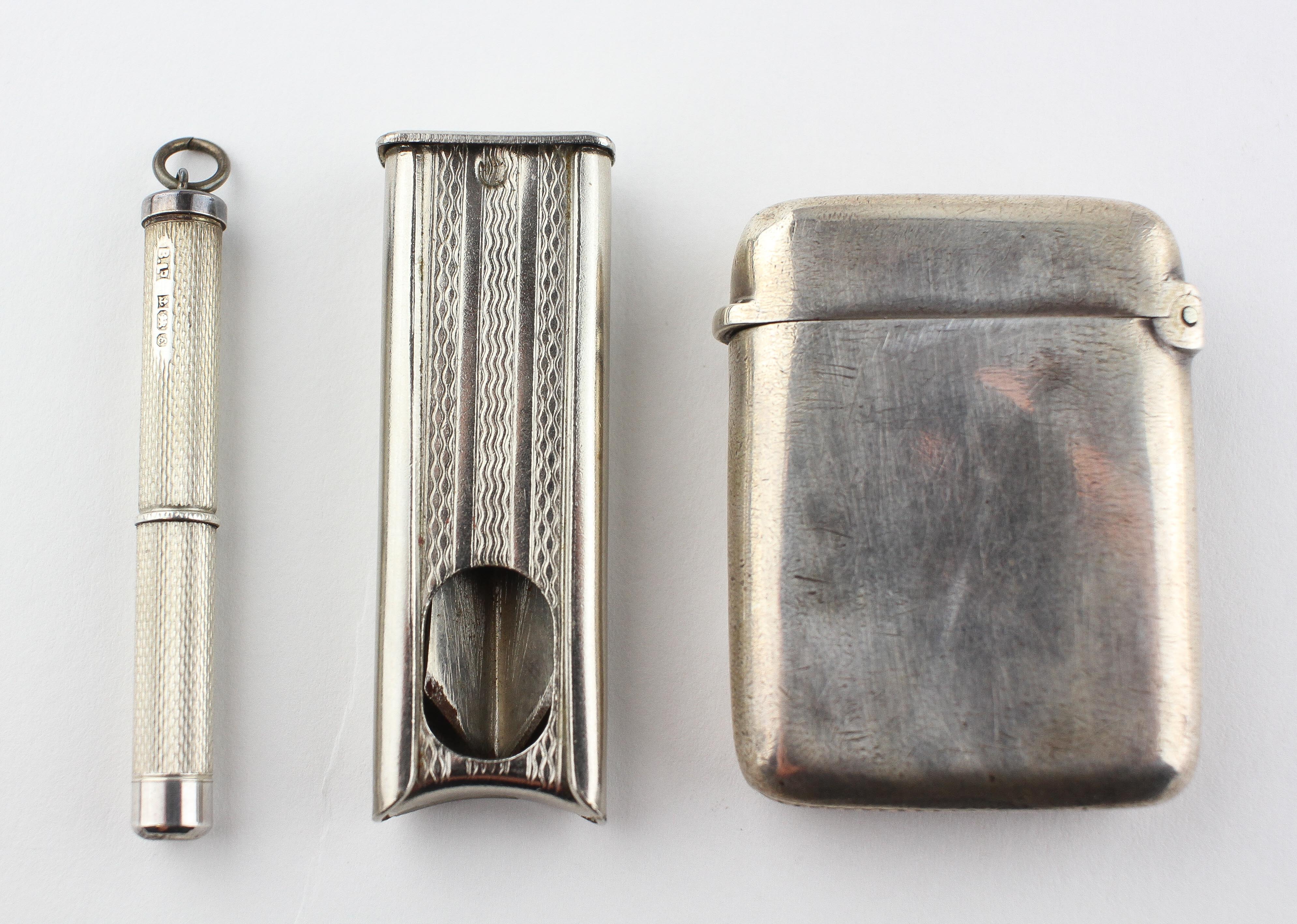 A late Victorian silver vesta case,