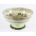 Royal Doulton Series Ware :- a large footed fruit bowl in the 'Bayeux Tapestry' design,
